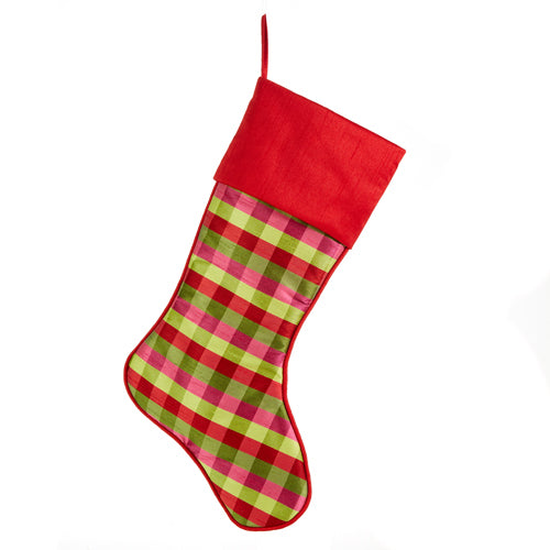 Raz Plaid Stocking