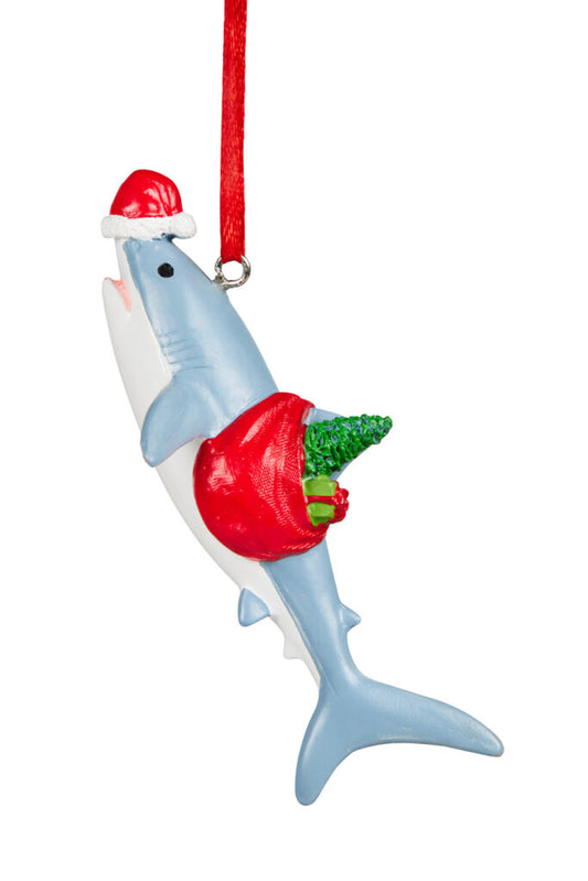 Christmas Shark Ornament