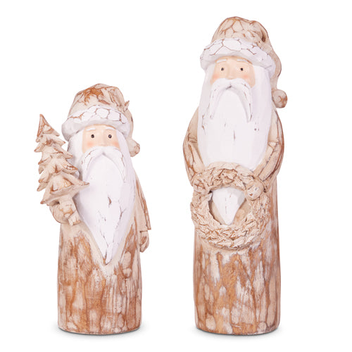 Raz Carved Santa Set