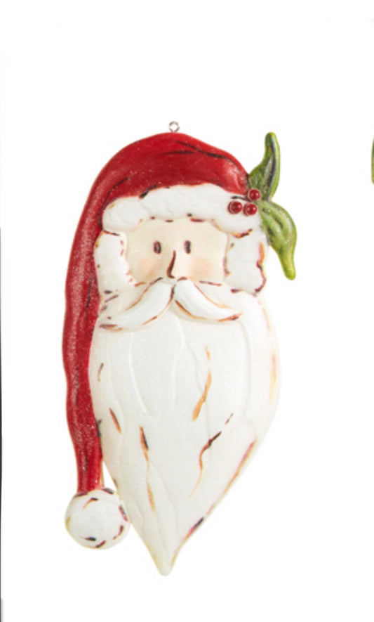 Raz Red Hat Santa Ornament