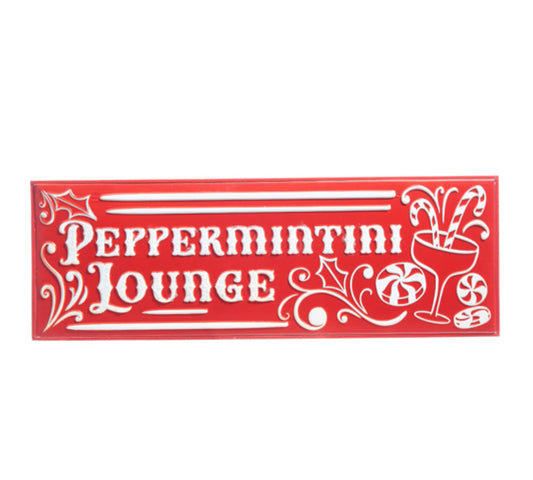 Raz Peppermintini Lounge Metal Sign