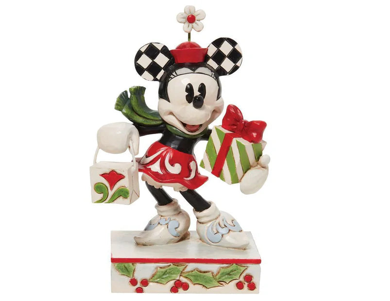 Jim Shore Disney Traditions Minnie with Bag & Gift