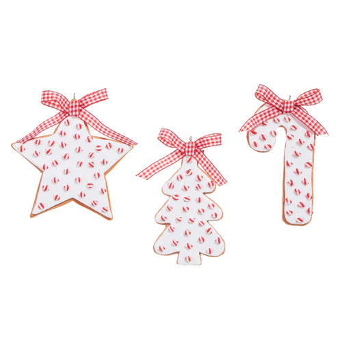 Raz Peppermint Sprinkle Cookie Ornaments