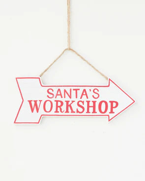 Santa’s Workshop Sign