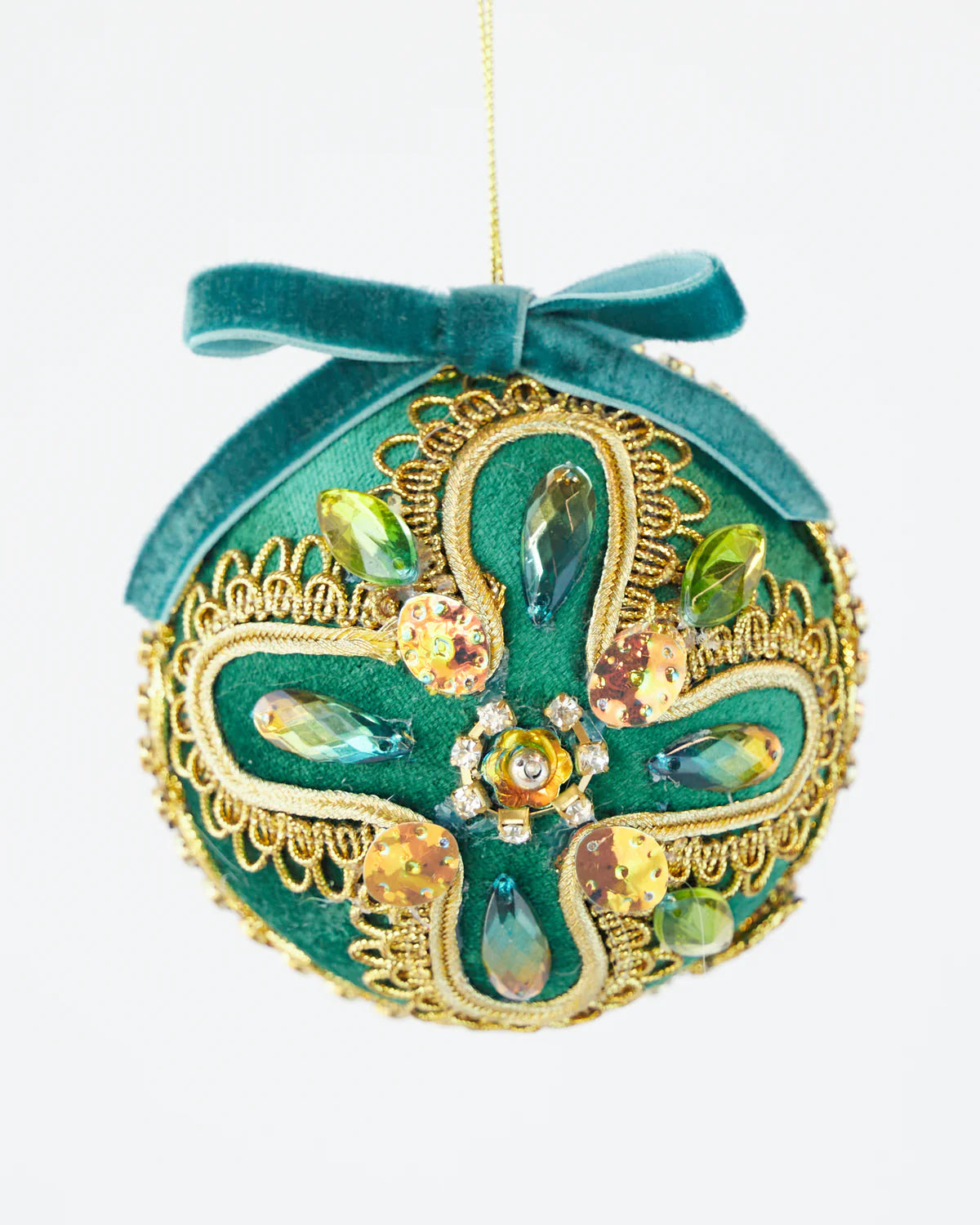 Crown Jewel Ornament Green