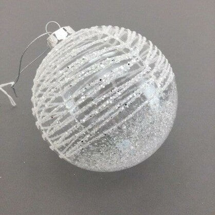 White Swirl Bauble