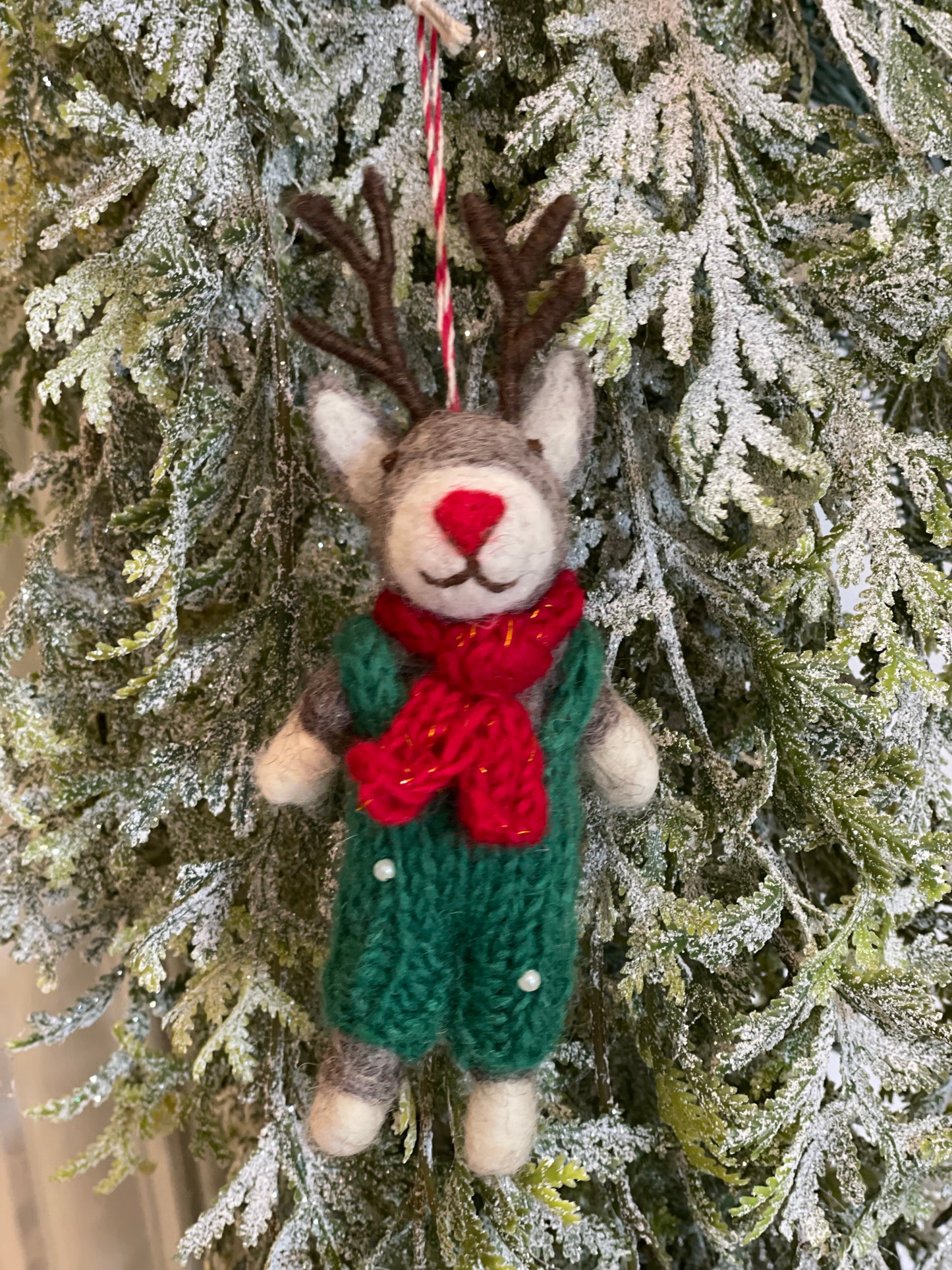 Felt Reindeer “Rocco” Ornament