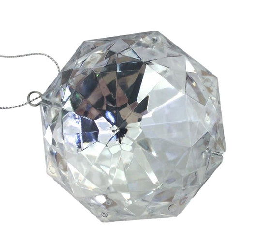 Clear Octagonal Jewel Ornament