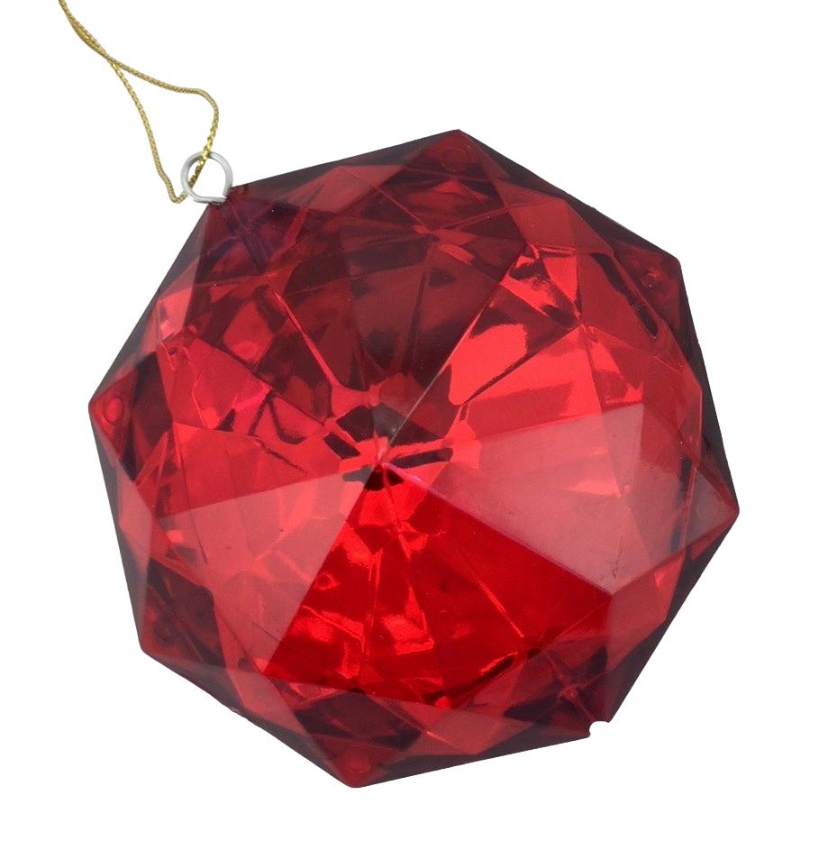 Red Octagonal Jewel Ornament