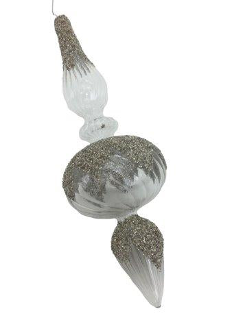 Silver Encrusted Ball Finial