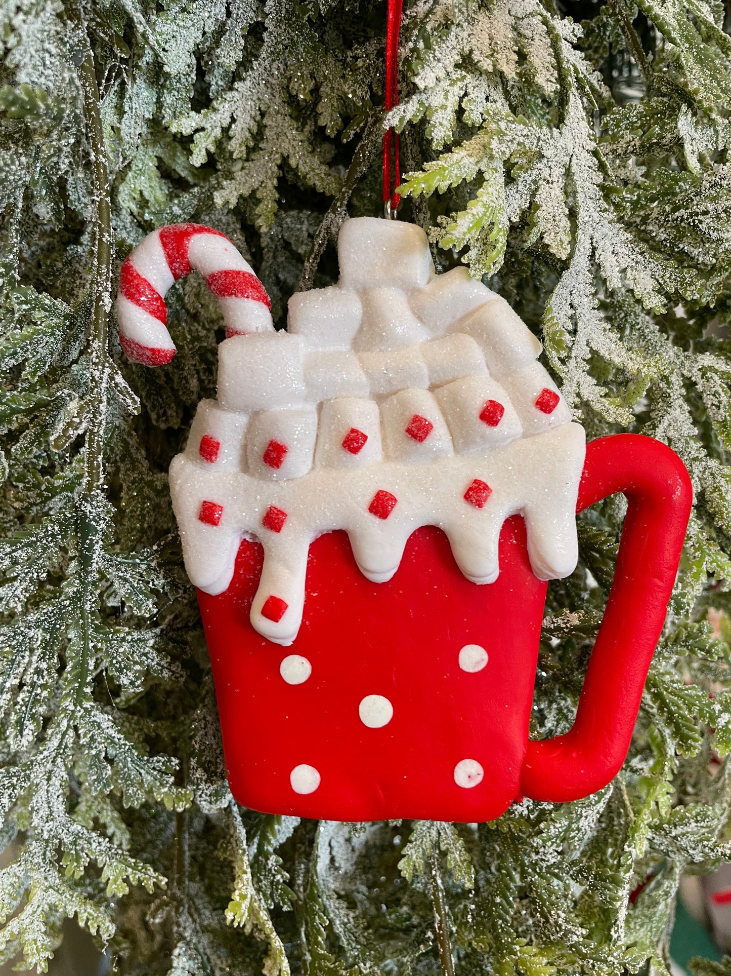 Raz Hot Cocoa Mug with Spots