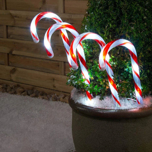 Solar Power Set of 4 Candy Canes