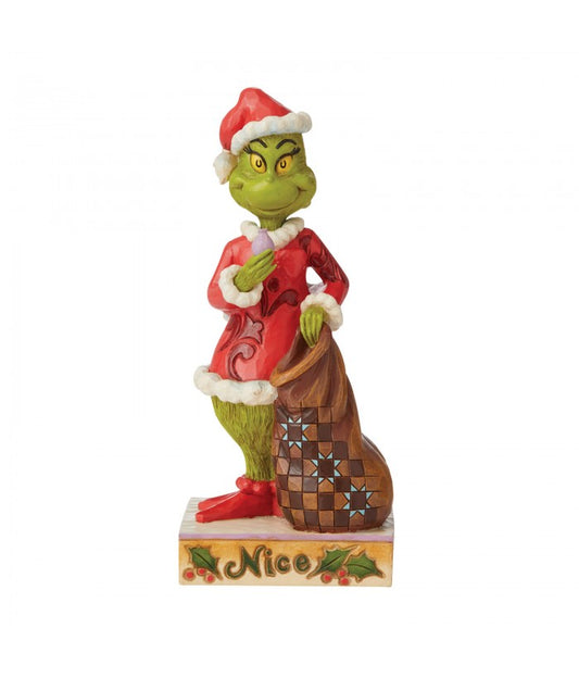 Jim Shore Grinch Two Sided Naughty/Nice