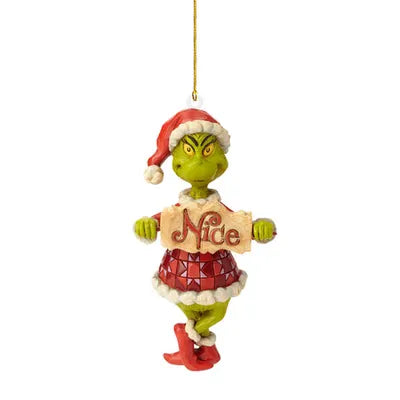 Jim Shore Grinch Naughty/Nice Ornament