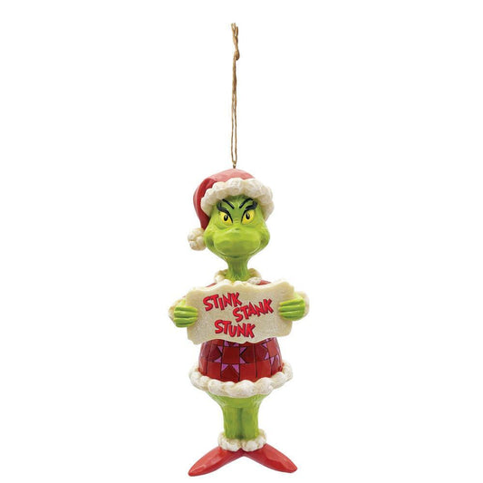 Jim Shore Grinch Stink Stank Ornament PVC