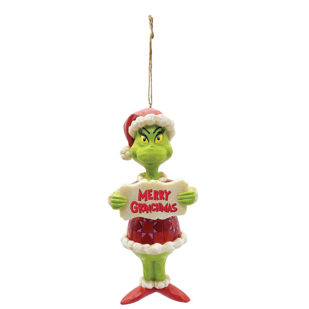 Jim Shore Grinch Merry Grinchmas Ornament PVC