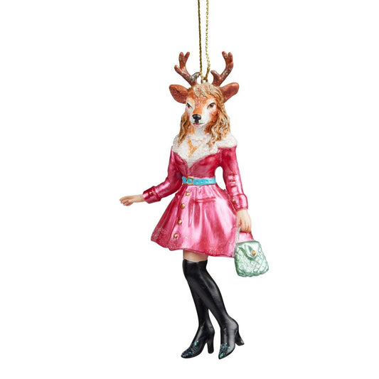 Mrs Reindeer Ornament