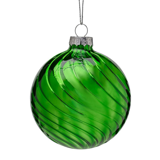 Rich Green Glass Bauble