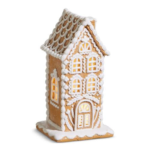 Raz Lit Gingerbread House