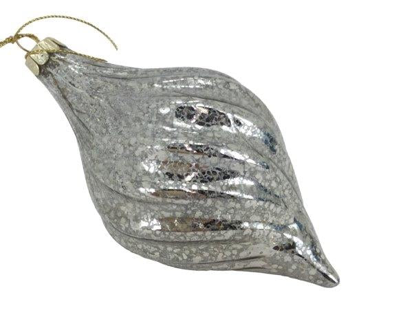 Silver Long Drop Ornament