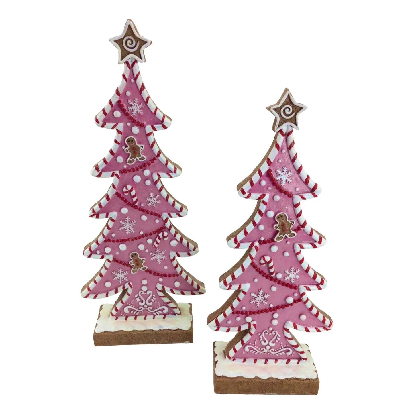 Pink Gingerbread Tree Set