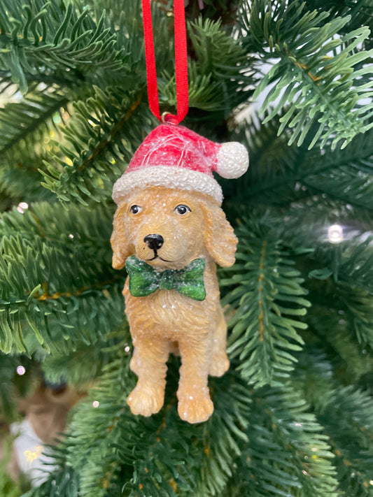 Raz Puppy with Bow Tie Ornament