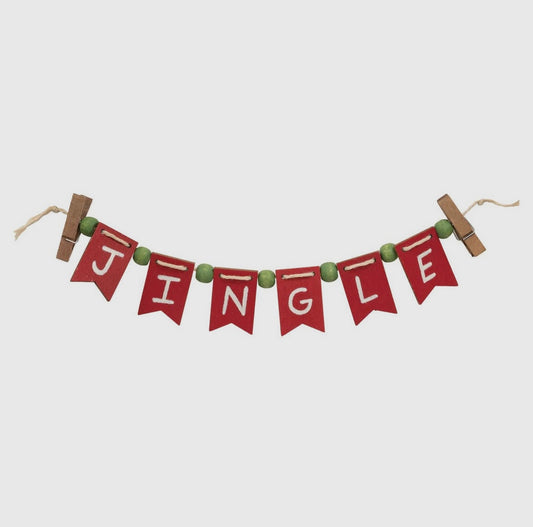 Mini Jingle Wooden Bunting