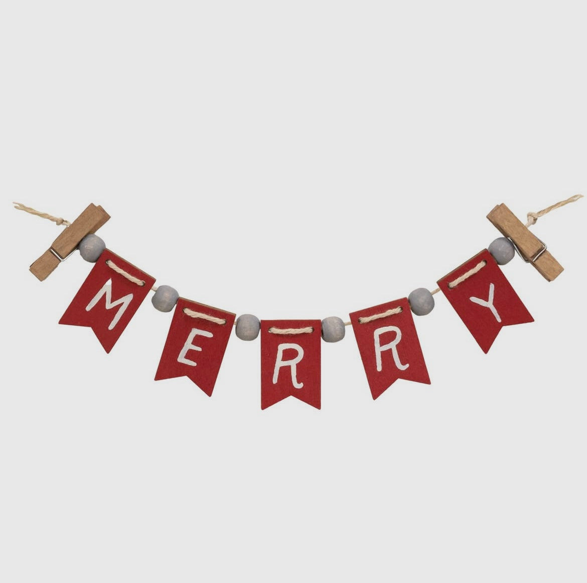 Mini Merry Wooden Bunting