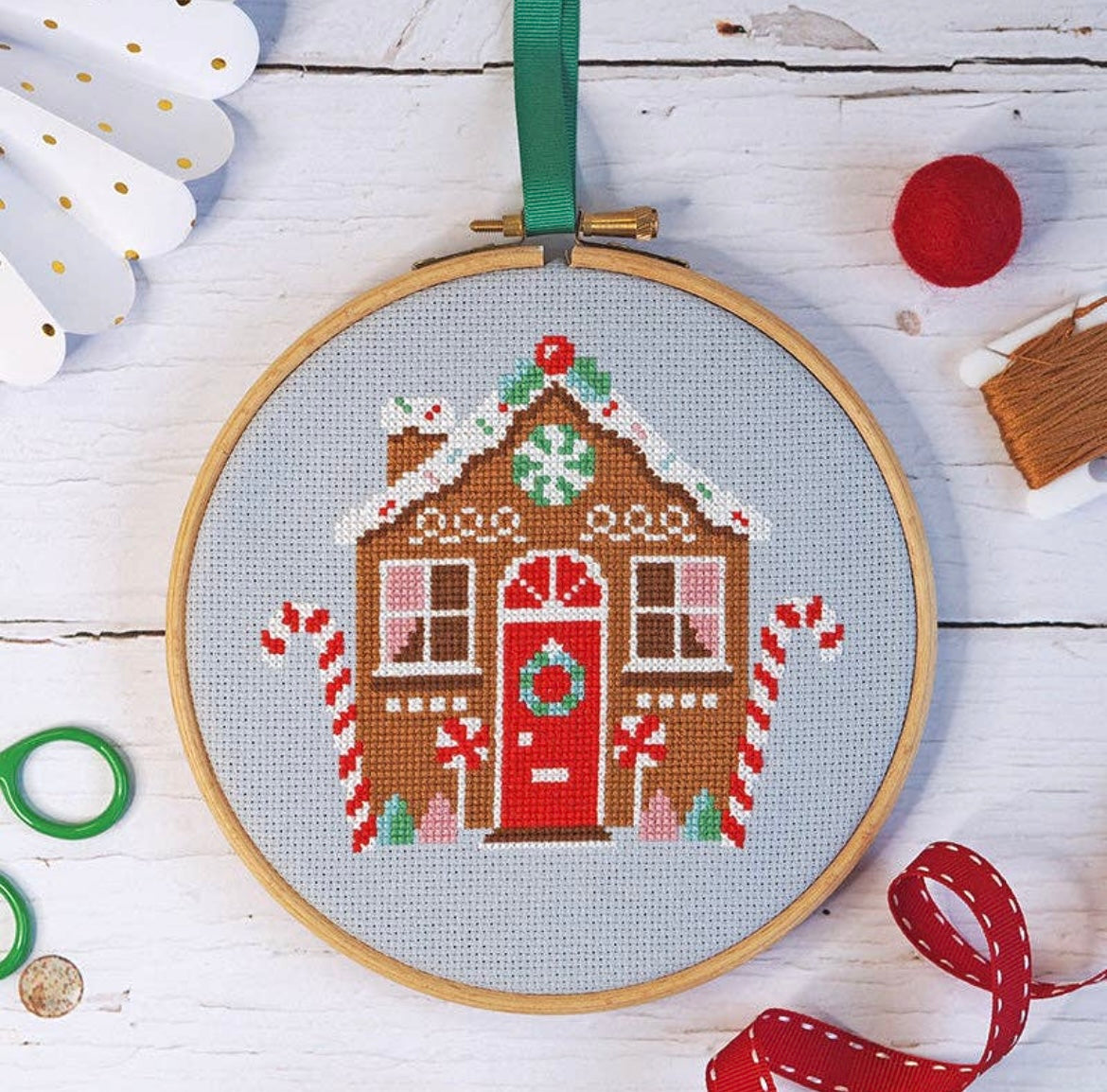 Gingerbread Cottage Cross Stitch Kit