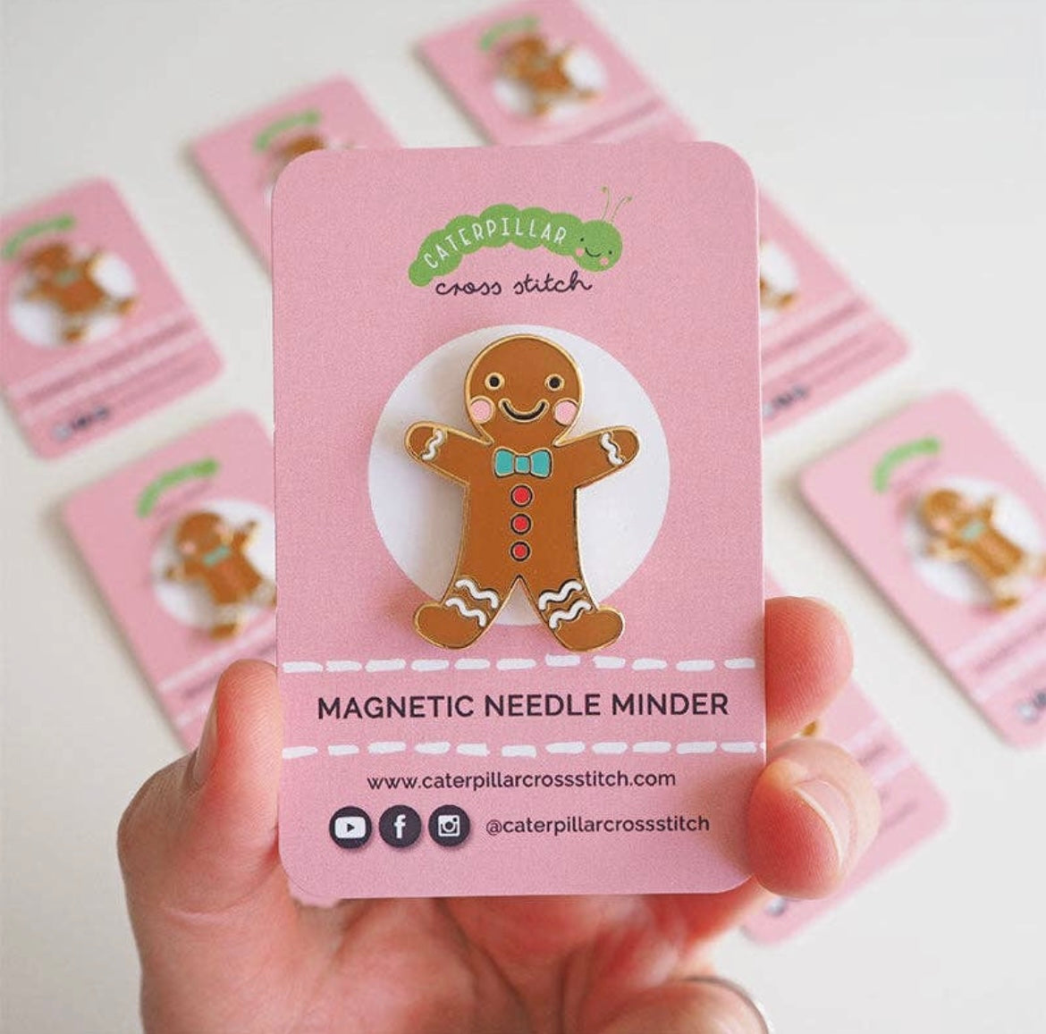 Gingerbread Magnetic Needle Minder