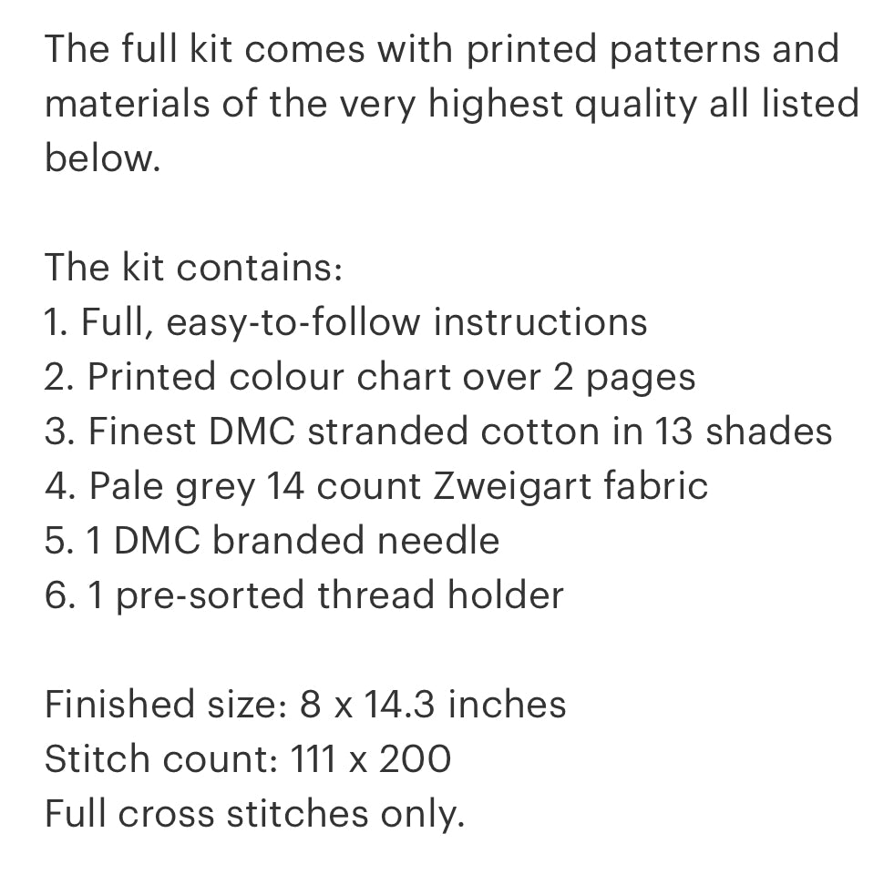 Deck the Halls Cross Stitch Kit