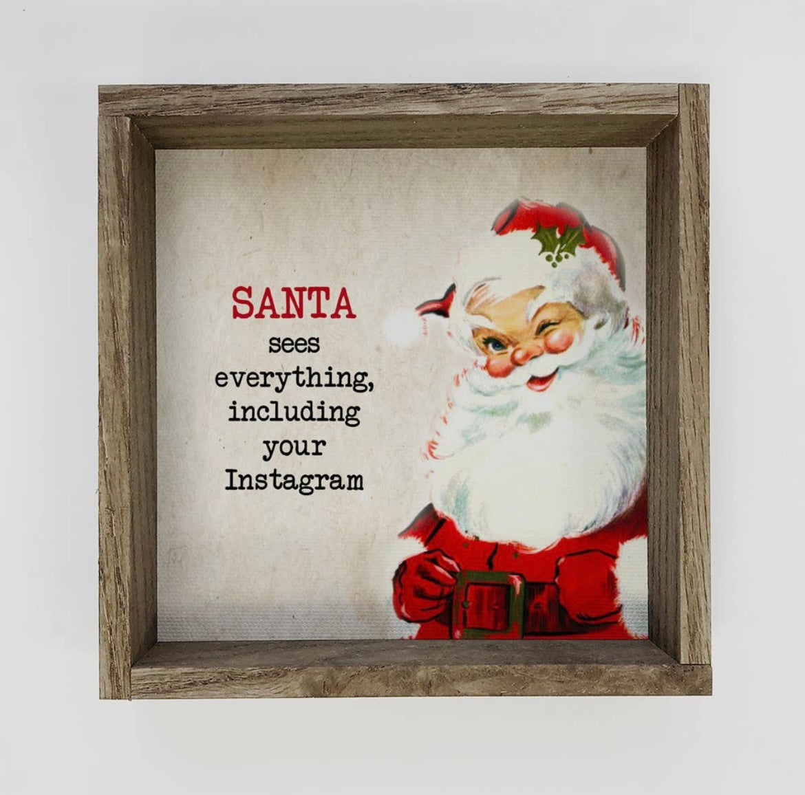 Instagram Santa Sign