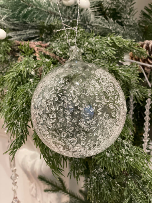 Raz Iced Ornament Round