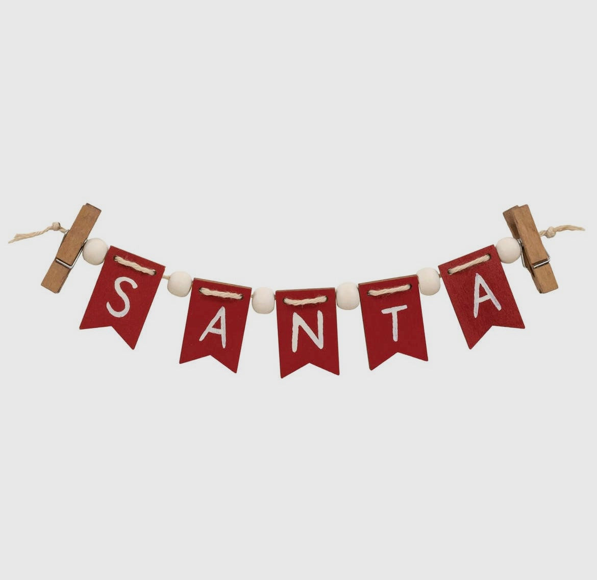 Mini Santa Wooden Bunting