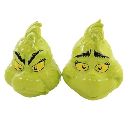 Grinch Ceramic Salt and Pepper Shakers