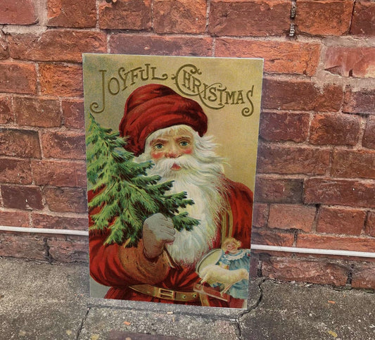 Joyful Christmas Metal Sign