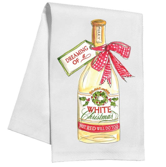 Dreaming of a White Christmas Kitchen Towel