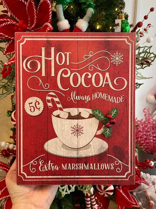 Hot Cocoa Box Sign