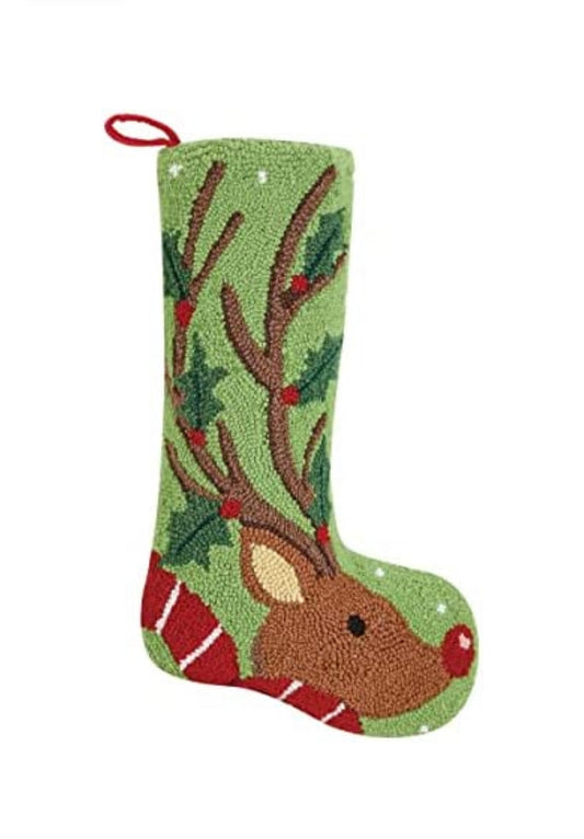 Rudolph Hooked Stocking