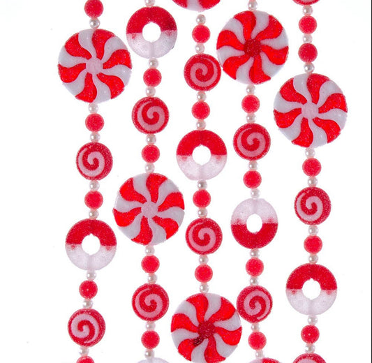 Kurt Adler Peppermint Candy Garland