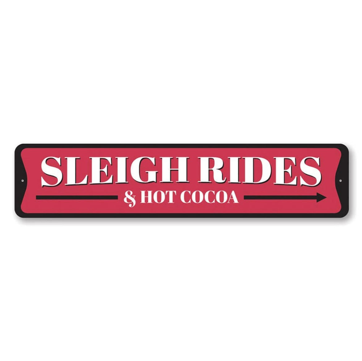 Tin Sleigh Rides Sign