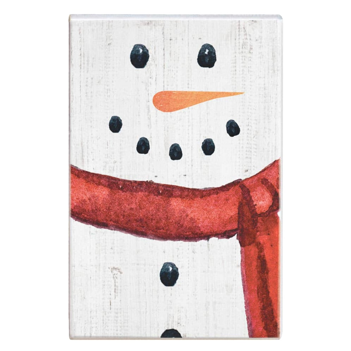 Snowman Wooden Block