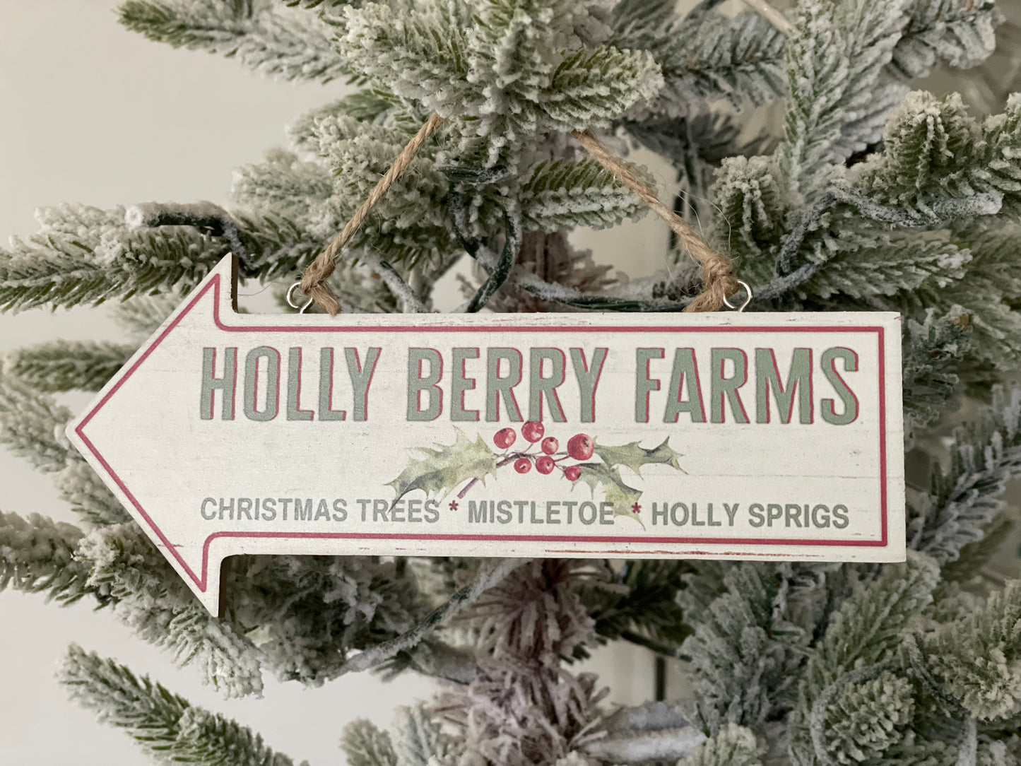 Holly Berry Farm Wooden Sign